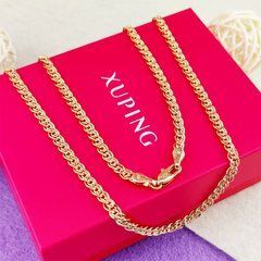 Цепочка из медицинского золота 18К Плетение Нонна 50 см х 4 мм Xuping 30060